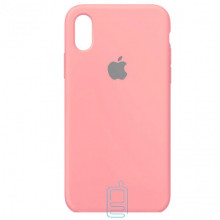 Чехол Silicone Case Full iPhone XS Max розовый