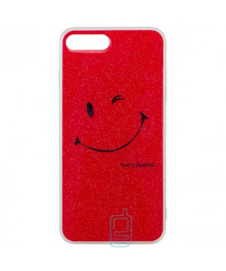 Чехол силиконовый Glue Case Smile shine iPhone 7 Plus, 8 Plus красный