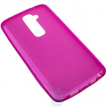 Чехол силиконовый цветной LG G2 розовый