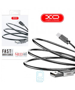 USB кабель XO NB33 Type-C 1m сірий