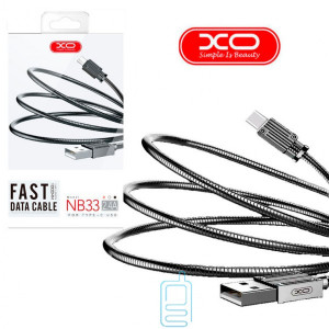 USB кабель XO NB33 Type-C 1m сірий