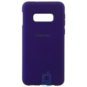 Чехол Silicone Case Full Samsung S10E G970 фиолетовый