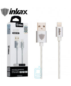 USB кабель inkax CK-64 Lightning серебристый