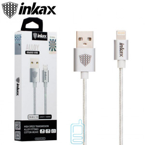 USB кабель inkax CK-64 Lightning сріблястий