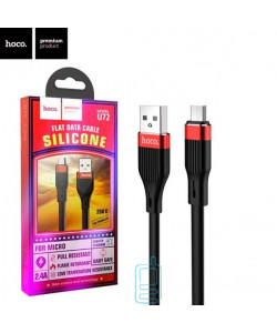 USB Кабель Hoco U72 "Forest Silicone" micro USB 1.2м чорний