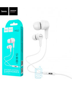 Навушники з мікрофоном Hoco M50 білі