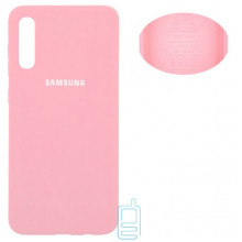 Чехол Silicone Cover Full Samsung A70 2019 A705 розовый