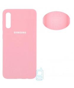 Чехол Silicone Cover Full Samsung A70 2019 A705 розовый