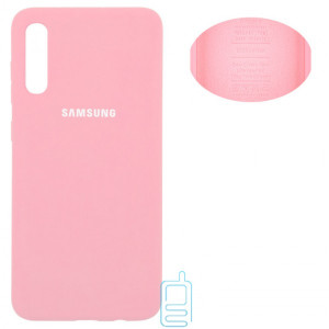 Чехол Silicone Cover Full Samsung A70 2019 A705 розовый