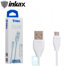 USB кабель inkax CK-21 micro USB 0.2м білий