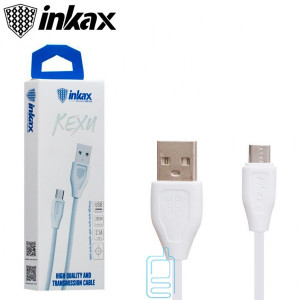 USB кабель inkax CK-21 micro USB 0.2м белый