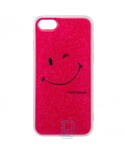 Чехол силиконовый Glue Case Smile shine iPhone 7, 8 розовый