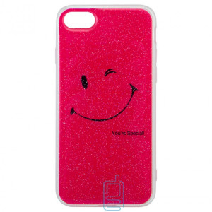 Чохол силіконовий Glue Case Smile shine iPhone 7, 8 рожевий