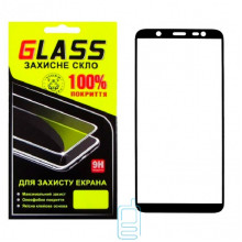 Защитное стекло Full Screen Samsung J8 2018 J810 black Glass
