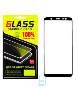 Захисне скло Full Screen Samsung J8 2018 J810 black Glass