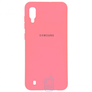 Чохол Silicone Case Full Samsung M10 2019 M105 рожевий