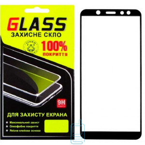 Защитное стекло Full Screen Samsung A6 2018 A600 black Glass