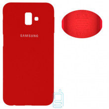 Чехол Silicone Cover Full Samsung J6 Plus 2018 J610 красный
