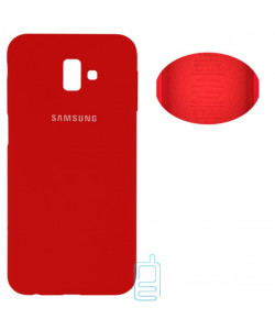 Чохол Silicone Cover Full Samsung J6 Plus 2018 J610 червоний