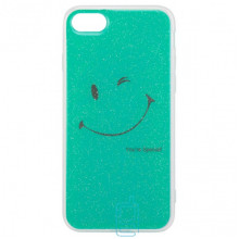 Чехол силиконовый Glue Case Smile shine iPhone 7, 8 бирюзовый