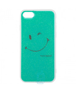 Чехол силиконовый Glue Case Smile shine iPhone 7, 8 бирюзовый