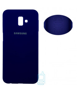 Чехол Silicone Cover Full Samsung J6 Plus 2018 J610 синий