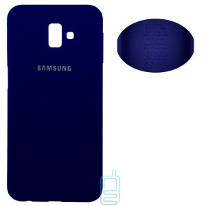 Чехол Silicone Cover Full Samsung J6 Plus 2018 J610 синий