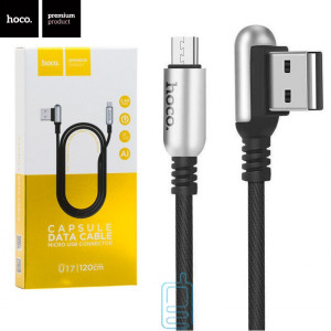 USB кабель Hoco U17 ″Capsule″ micro USB 1.2m черный