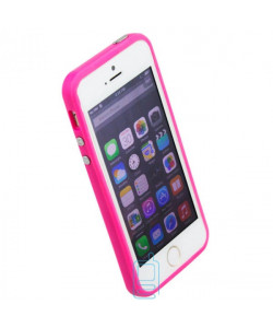 Чохол-бампер Apple iPhone 5 Bampers рожевий