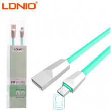 USB кабель LDNIO LS26 micro USB 1m зеленый