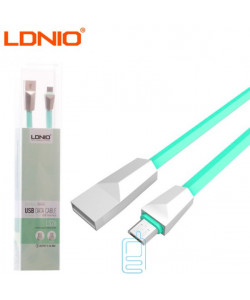 USB кабель LDNIO LS26 micro USB 1m зеленый