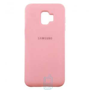 Чехол Silicone Case Full Samsung J2 2018 J250, J2 Pro 2018  розовый