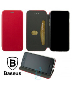 Чохол-книжка Baseus Premium Edge Samsung A6 Plus 2018 A605 червоний