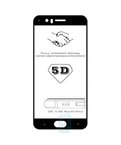 Захисне скло 5D OnePlus 5 black тех.пакет