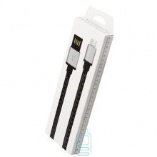 USB кабель Micro лінійка 1m чорний