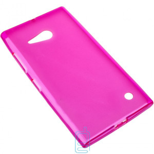 Чехол силиконовый цветной Nokia Lumia 730 розовый