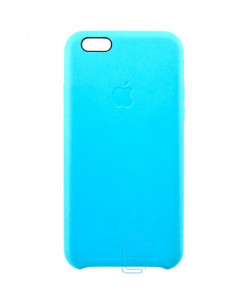 Чохол силіконовий Leather Apple iPhone 6 блакитний