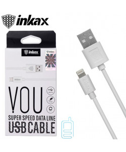USB кабель inkax CK-13 Apple Lightning 1м белый