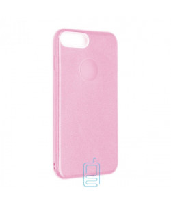 Чехол силиконовый Shine Apple iPhone 7, 8 розовый