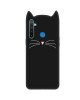 Силиконовая накладка 3D Cat для Realme 5 — Черный