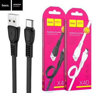 USB кабель Hoco X40 ″Noah” Type-C 1m черный
