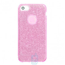 Чохол силіконовий Shine Apple iPhone 5, 5S рожевий