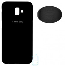 Чехол Silicone Cover Full Samsung J6 Plus 2018 J610 черный