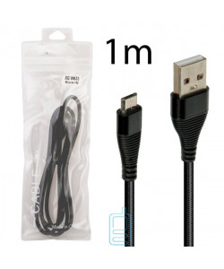 USB Кабель XG W633 1m micro USB тех.пакет черный