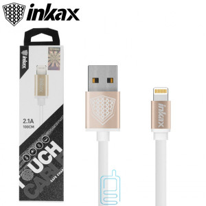 USB кабель inkax CK-09 Apple Lightning 1м золотистый