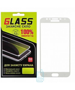Защитное стекло Full Glue Samsung J4 2018 J400 white Glass