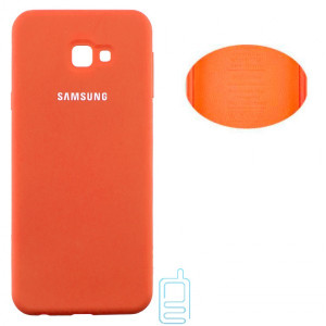 Чехол Silicone Cover Full Samsung J4 Plus 2018 J415 оранжевый