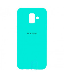 Чехол Silicone Case Full Samsung A6 2018 A600 бирюзовый