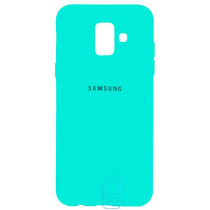 Чохол Silicone Case Full Samsung A6 2018 A600 бірюзовий