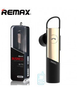 Bluetooth гарнитура Remax RB-T15 золотистая
